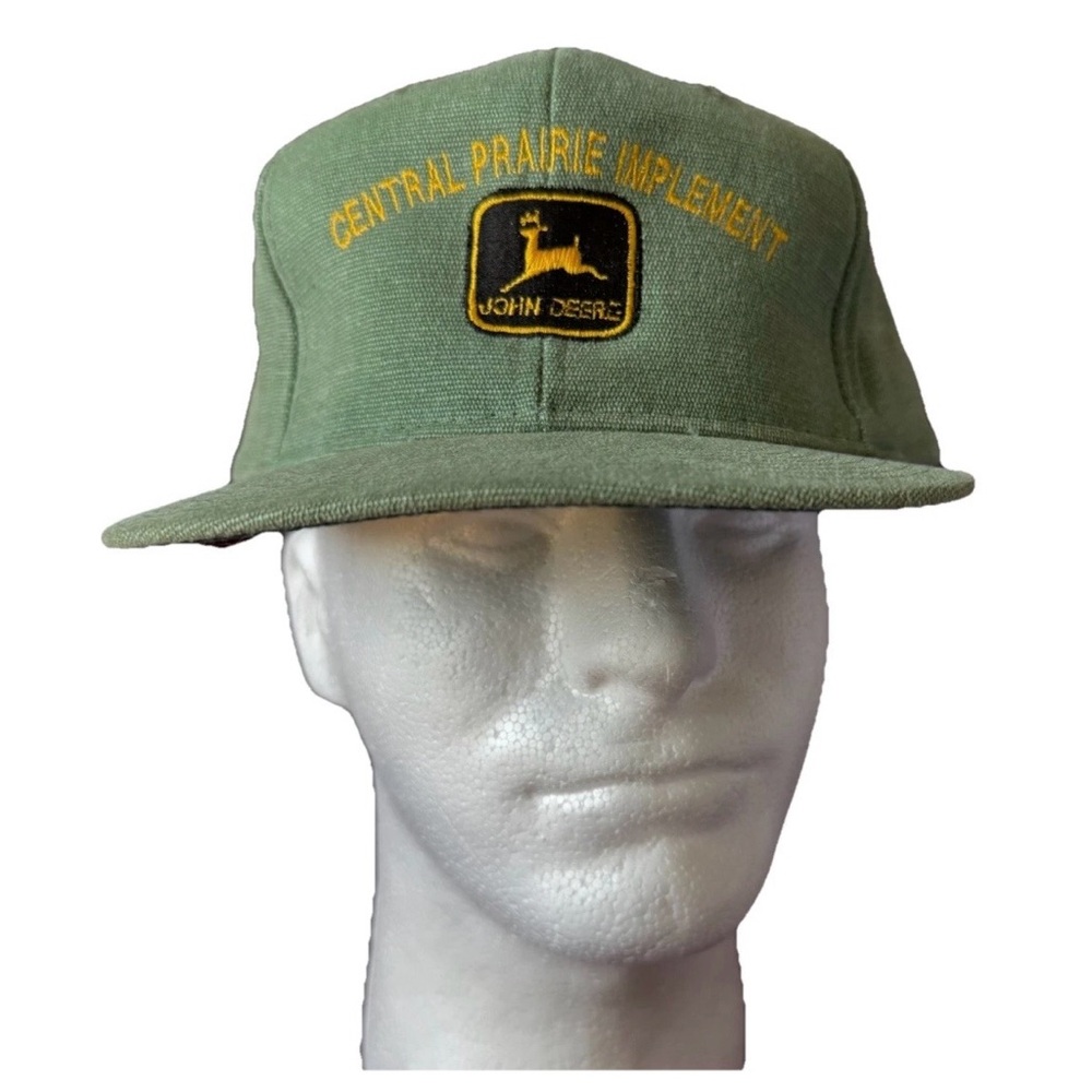 John Deere Olive Green Hat with Yellow Logo